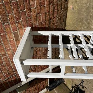 Bottle shelf made of wood